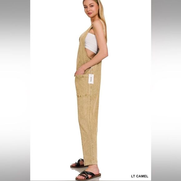 Zenana Denim Overalls NEW - Picture 3 of 9